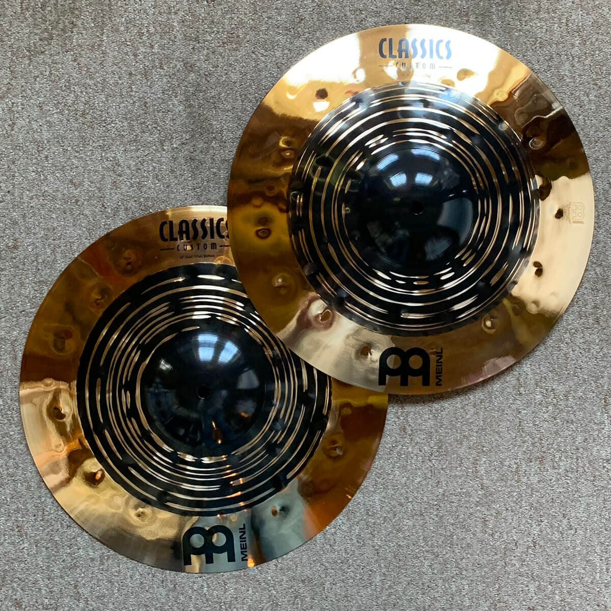 Used Meinl Classics Custom Dual Series Hi Hat Cymbal 15"