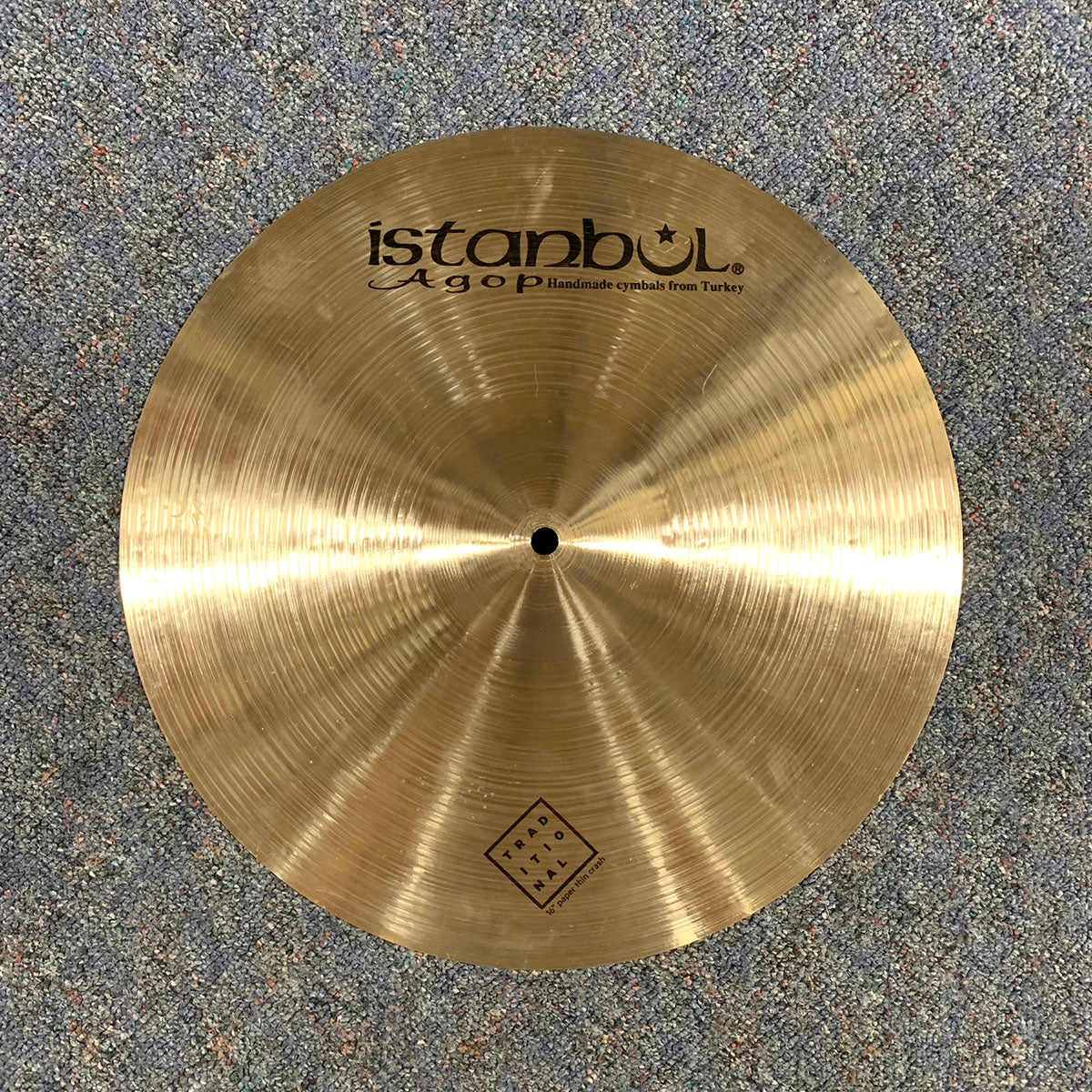 Used Istanbul Agop Traditional Paper Thin Crash Cymbal 16"