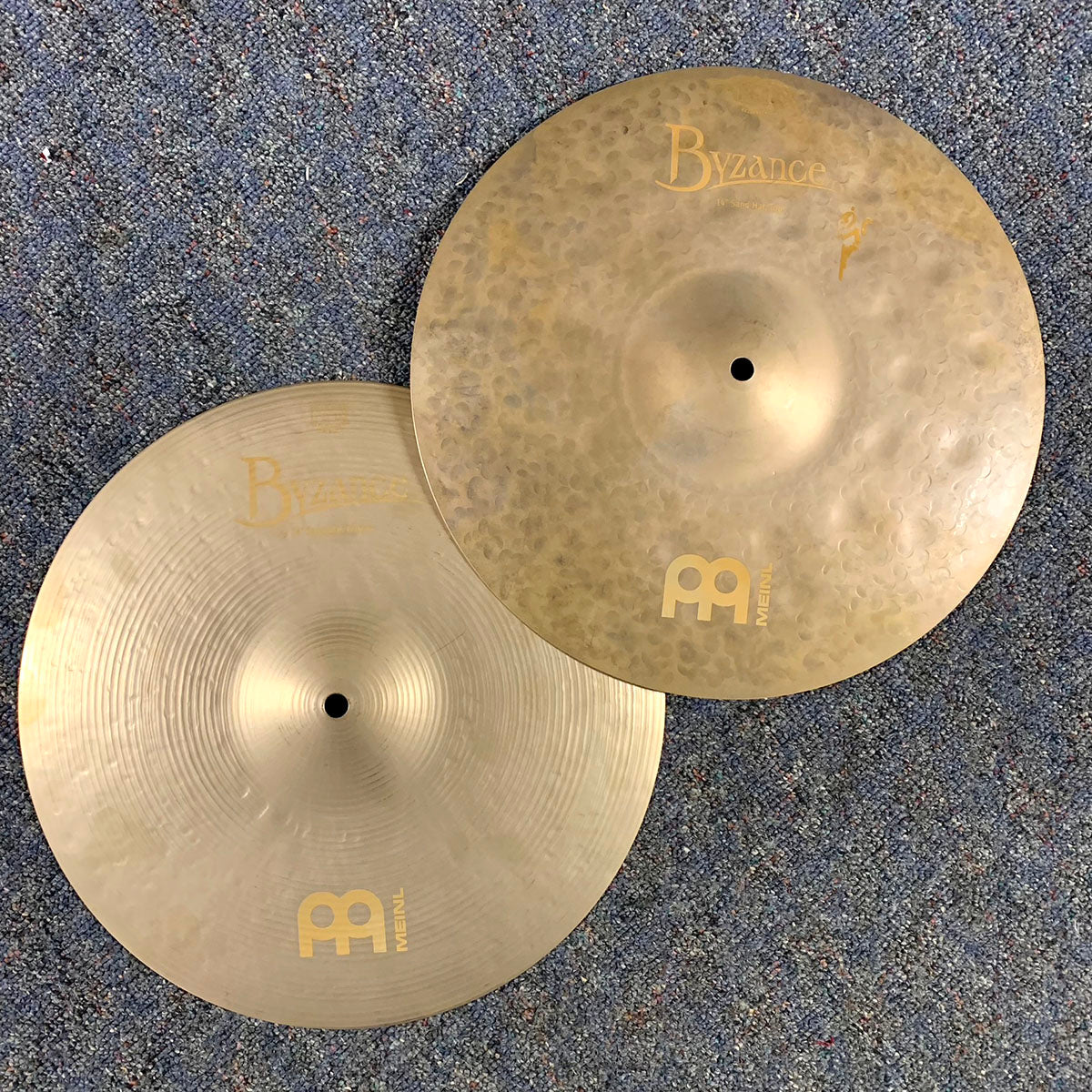Used Meinl Byzance Vintage Sand Hat Cymbals 14"
