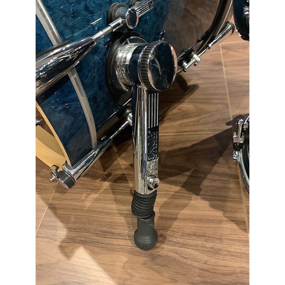 Used Sonor Designer Birch 4pc Drum Set - Birdseye Azure