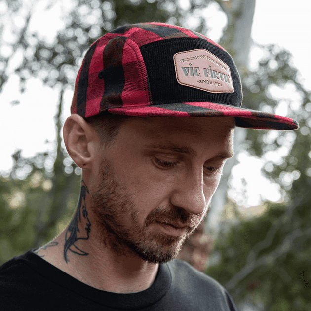 Vic Firth Ltd Flannel 5 Panel Camp Hat