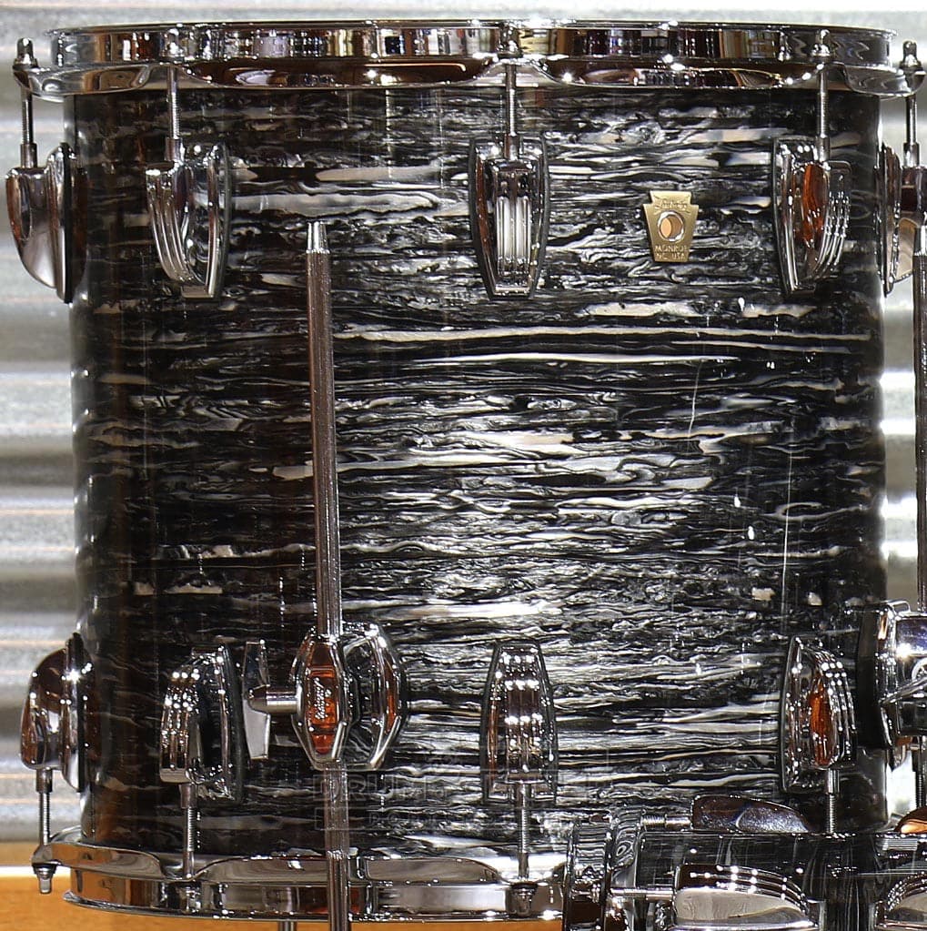Ludwig Classic Maple Vintage Black Oyster 14x14 Floor Tom