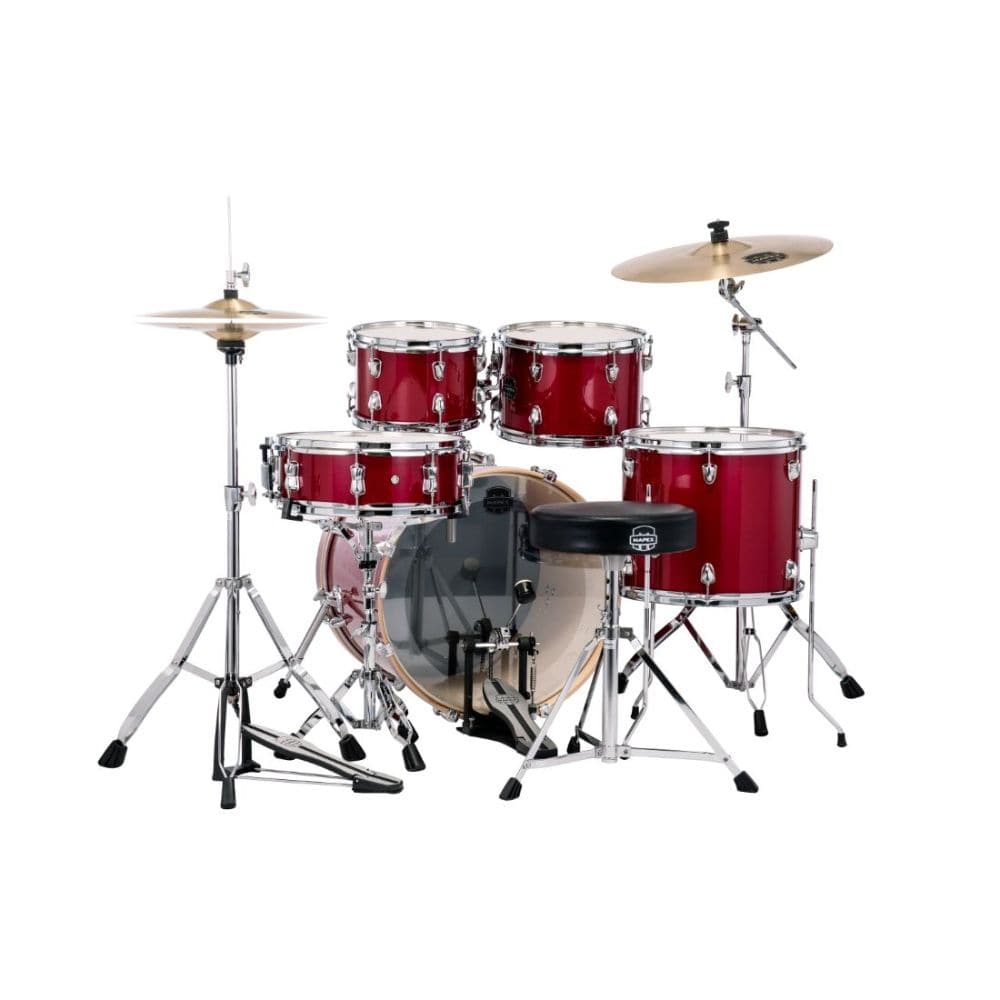 Mapex Venus 5pc Fusion Drum Set Complete Crimson Red Sparkle
