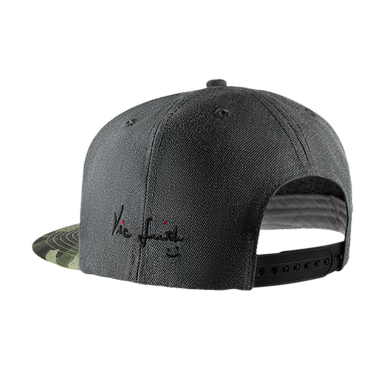 Vic Firth 6 Panel Snapback Hat - Gray Camo
