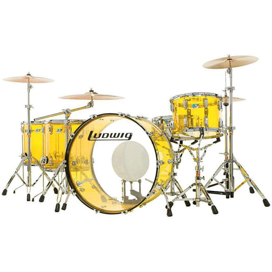 Ludwig Vistalite 5pc Zep Drum Set Yellow