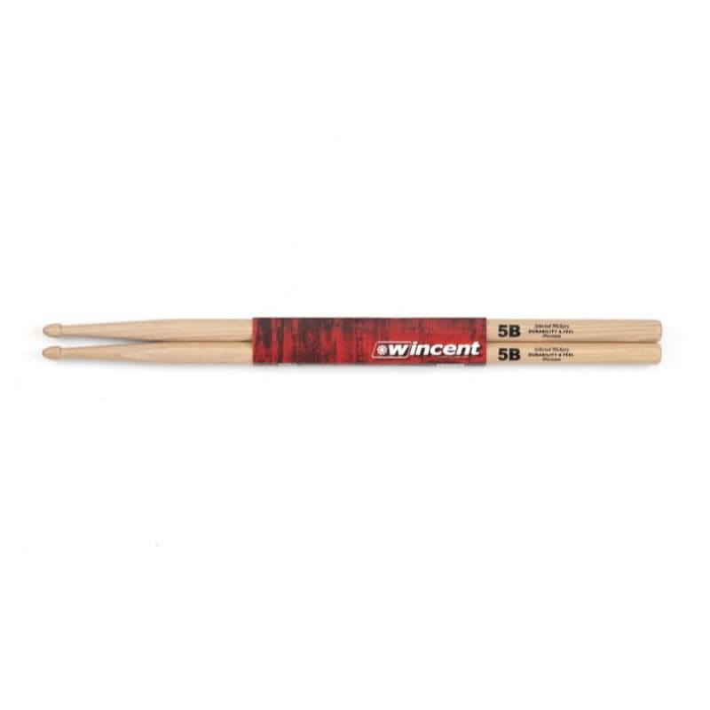 Wincent 5B Precision Hickory Drum Sticks - Acorn Tip