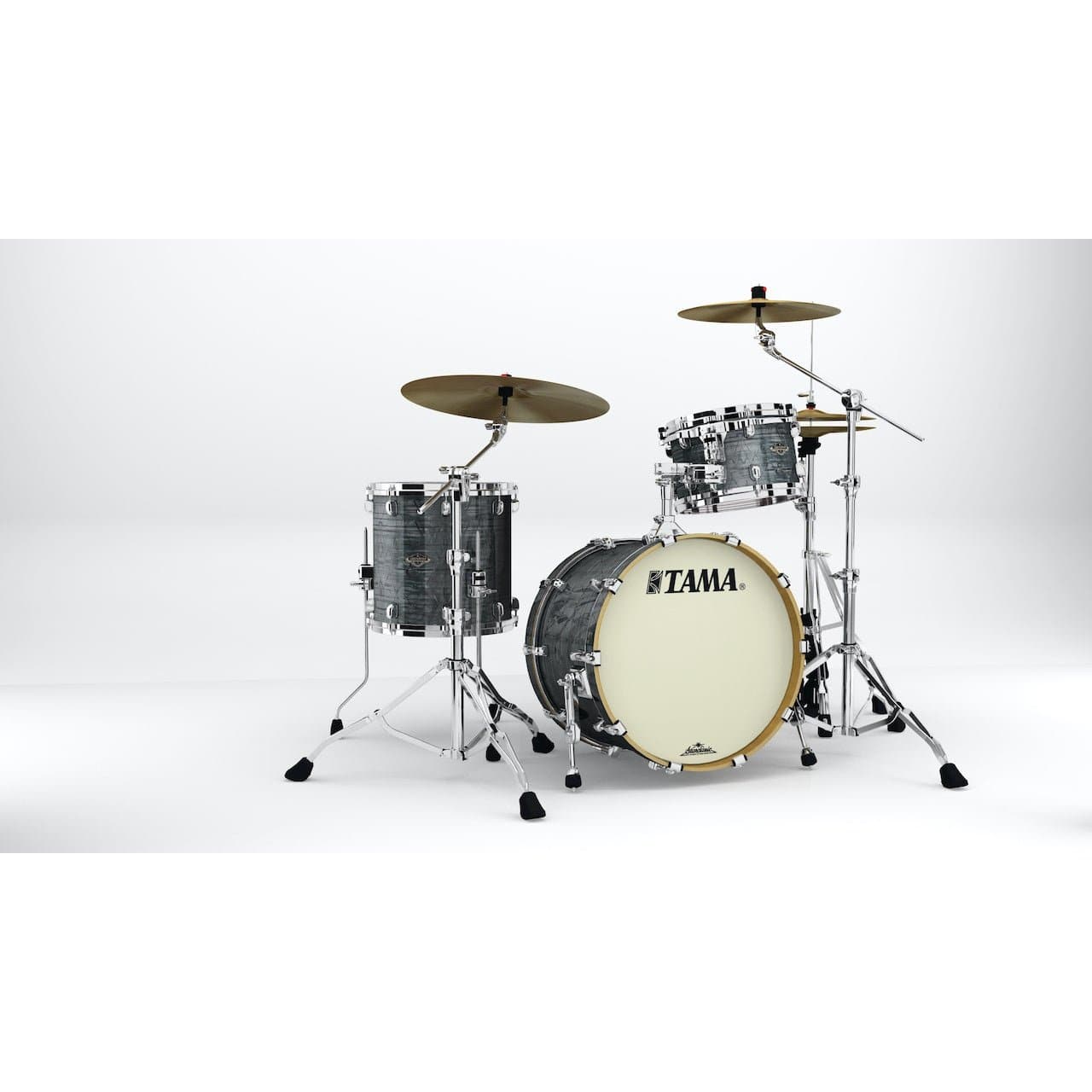 Tama Starclassic Walnut/Birch 3pc Drum Set w/ 20bd - Charcoal Onyx