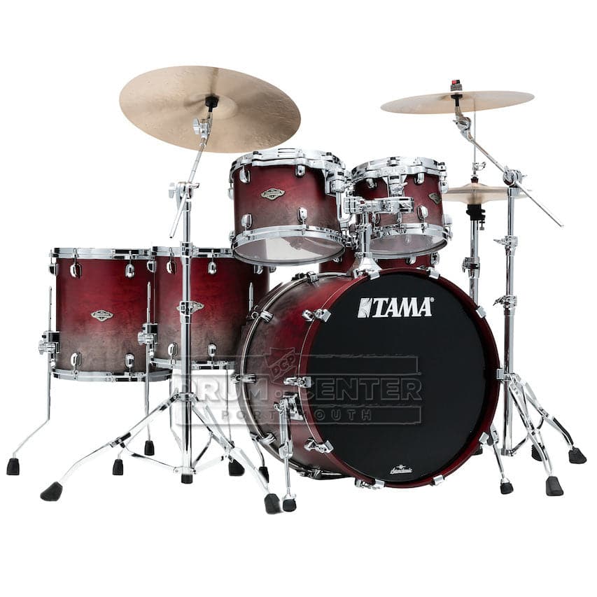 Tama WBS52LSSGF Starclassic Walnut/Birch 5pc Drum Set Satin Burgundy Fade