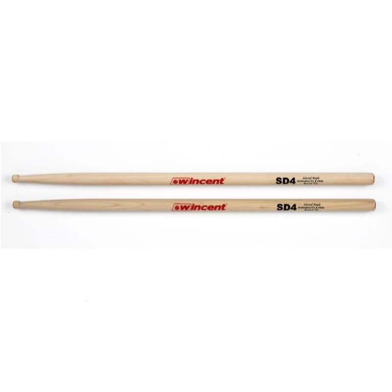 Wincent SD4 Maple Drum Sticks - Round Tip