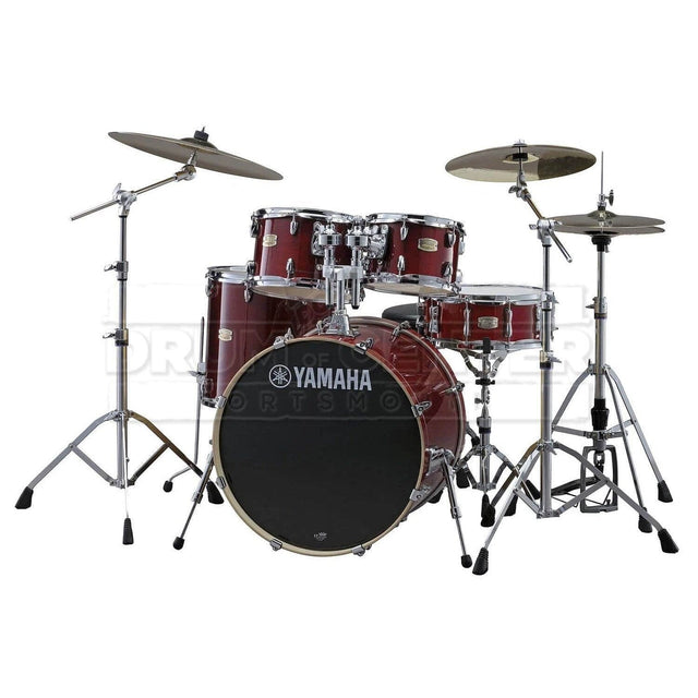 Yamaha Stage Custom Birch 5pc Drum Set w/20BD & 780 Hardware - Cranberry Red