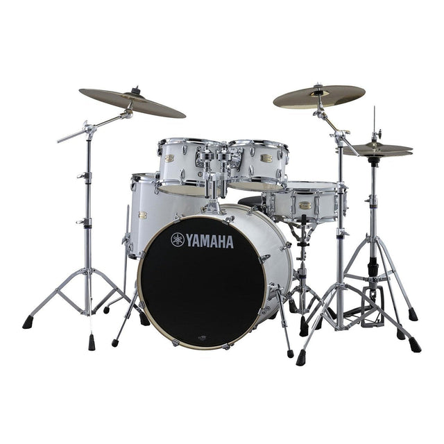 Yamaha Stage Custom Birch 5pc Drum Set w/22BD & 680 Hardware - Pure White