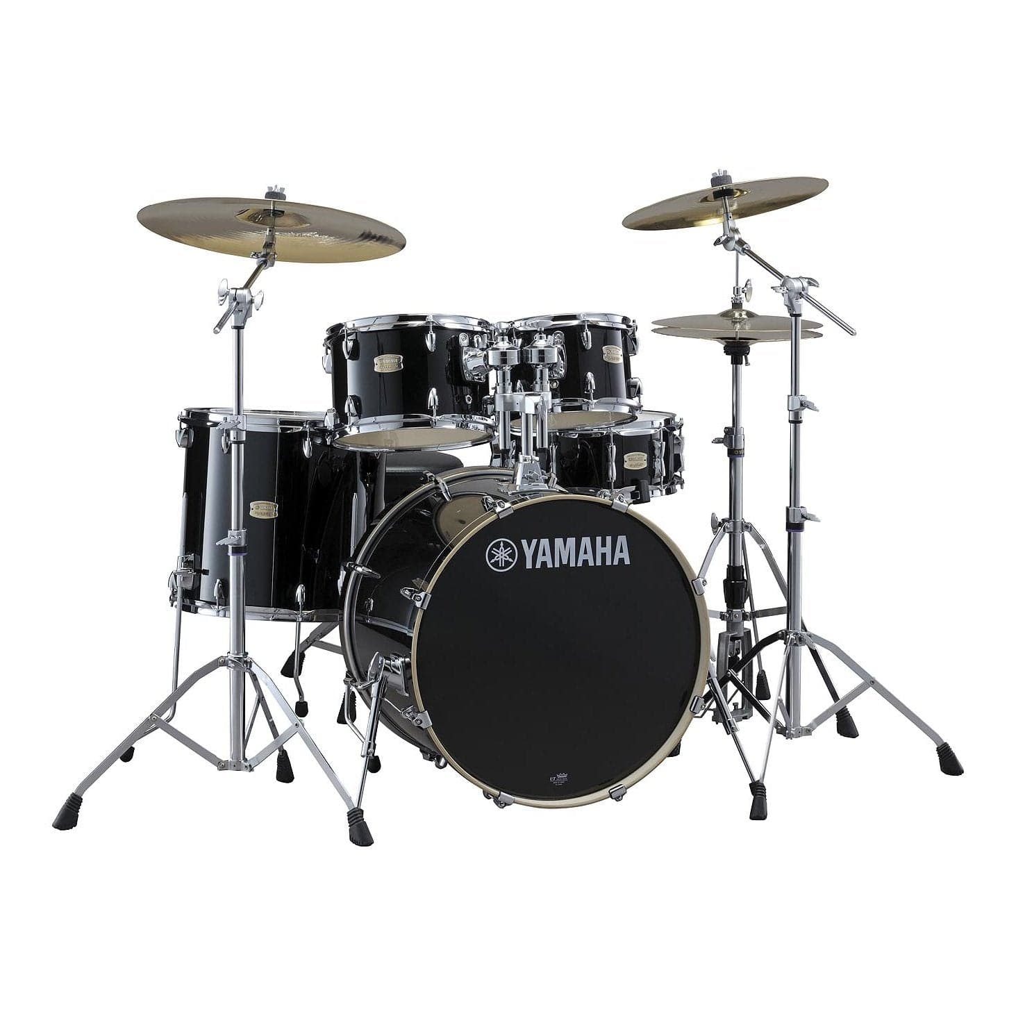 Yamaha Stage Custom Birch 5pc Drum Set w/20BD & 680 Hardware - Raven Black