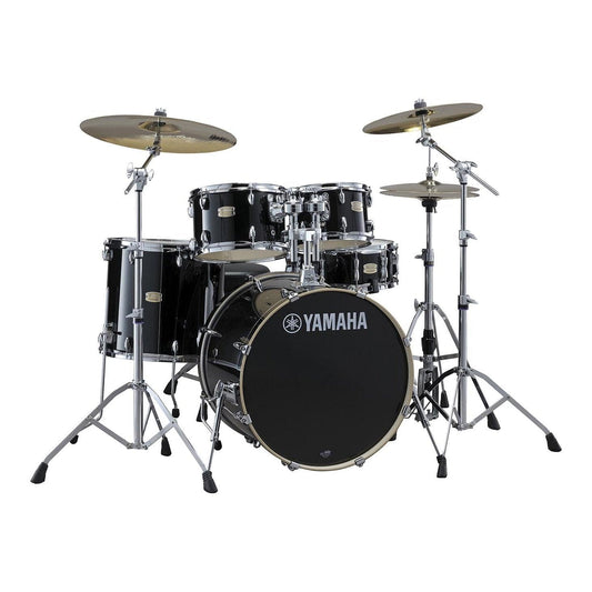 Yamaha Stage Custom Birch 5pc Drum Set w/20BD & 680 Hardware - Raven Black