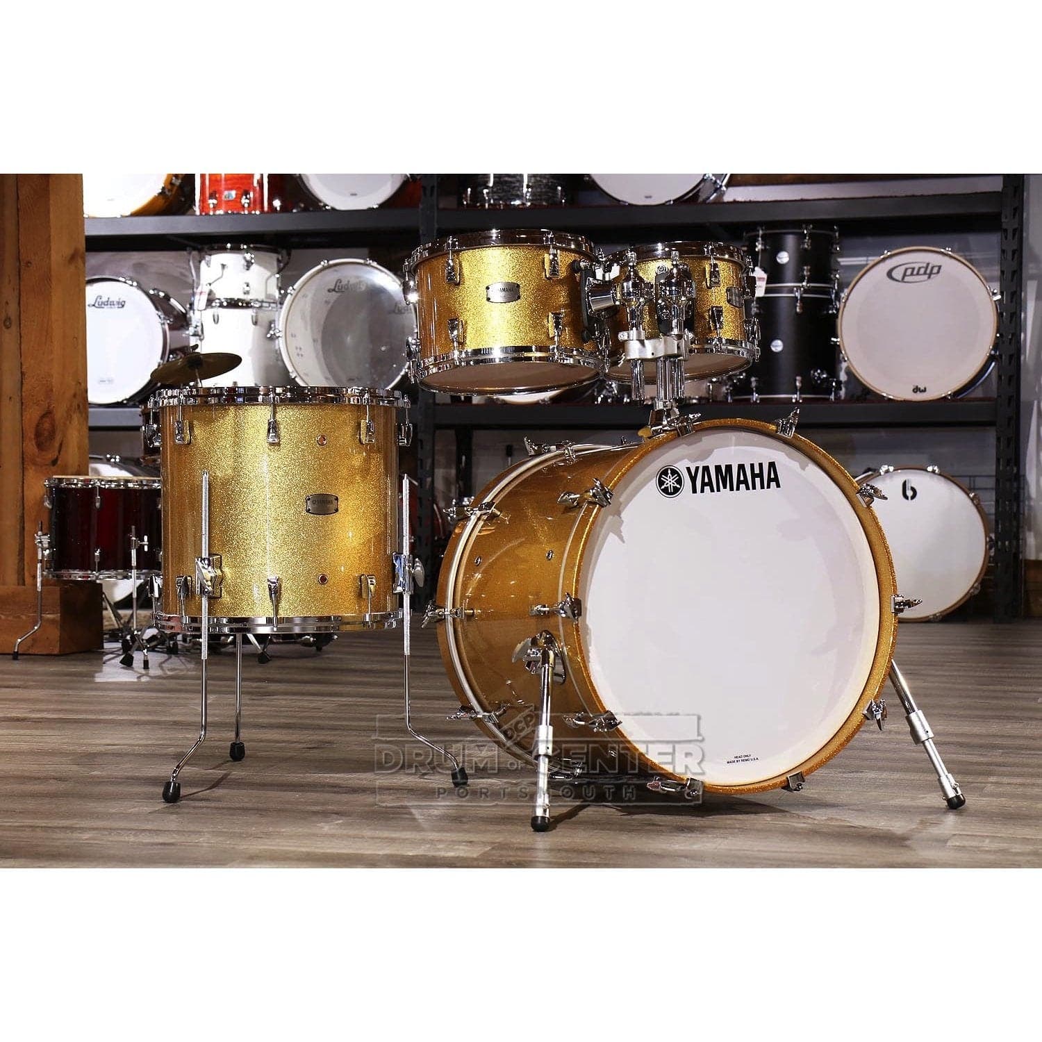 Yamaha Absolute Hybrid 4pc Drum Set 22/10/12/16 Gold Champagne