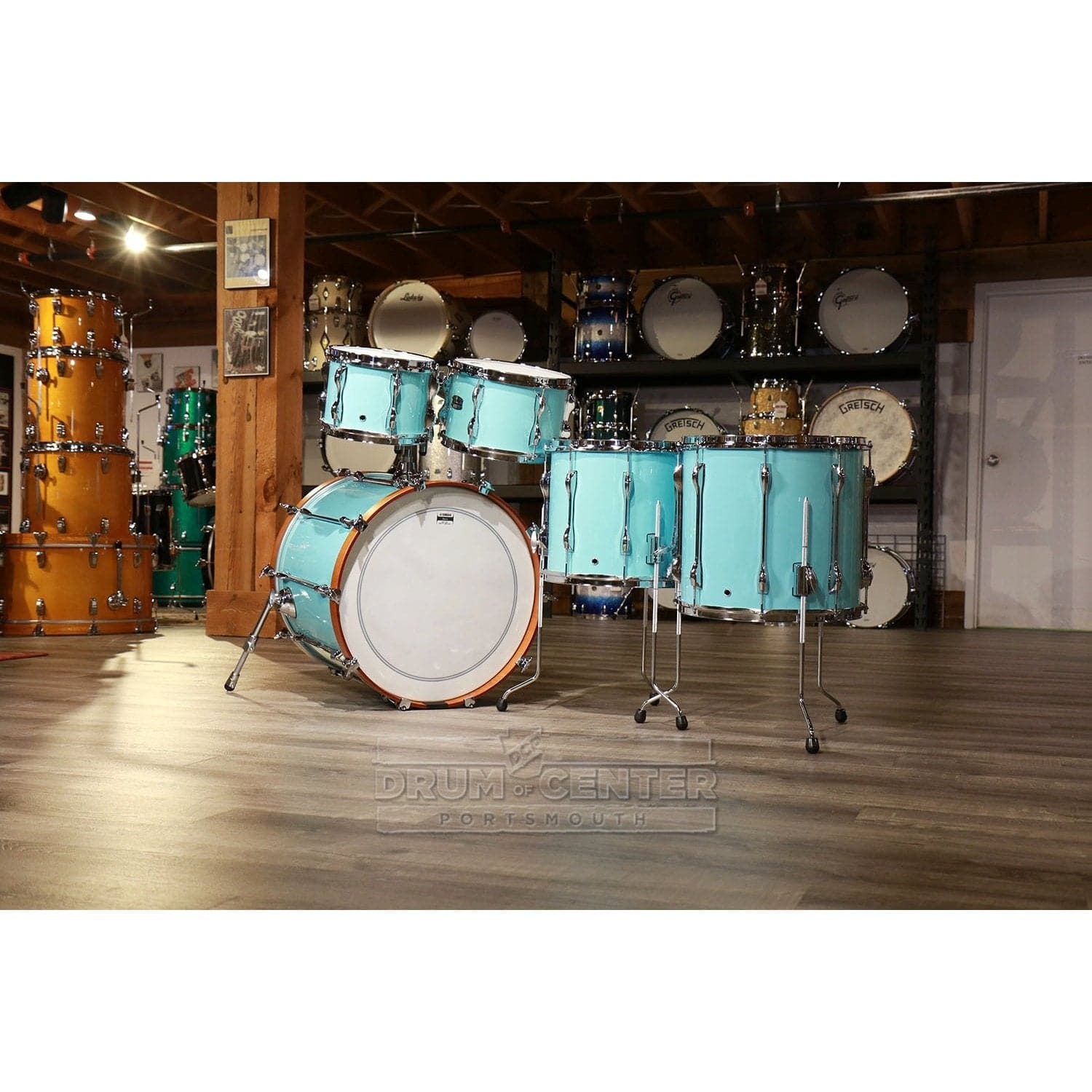 Yamaha Recording Custom 5pc Drum Set Surf Green
