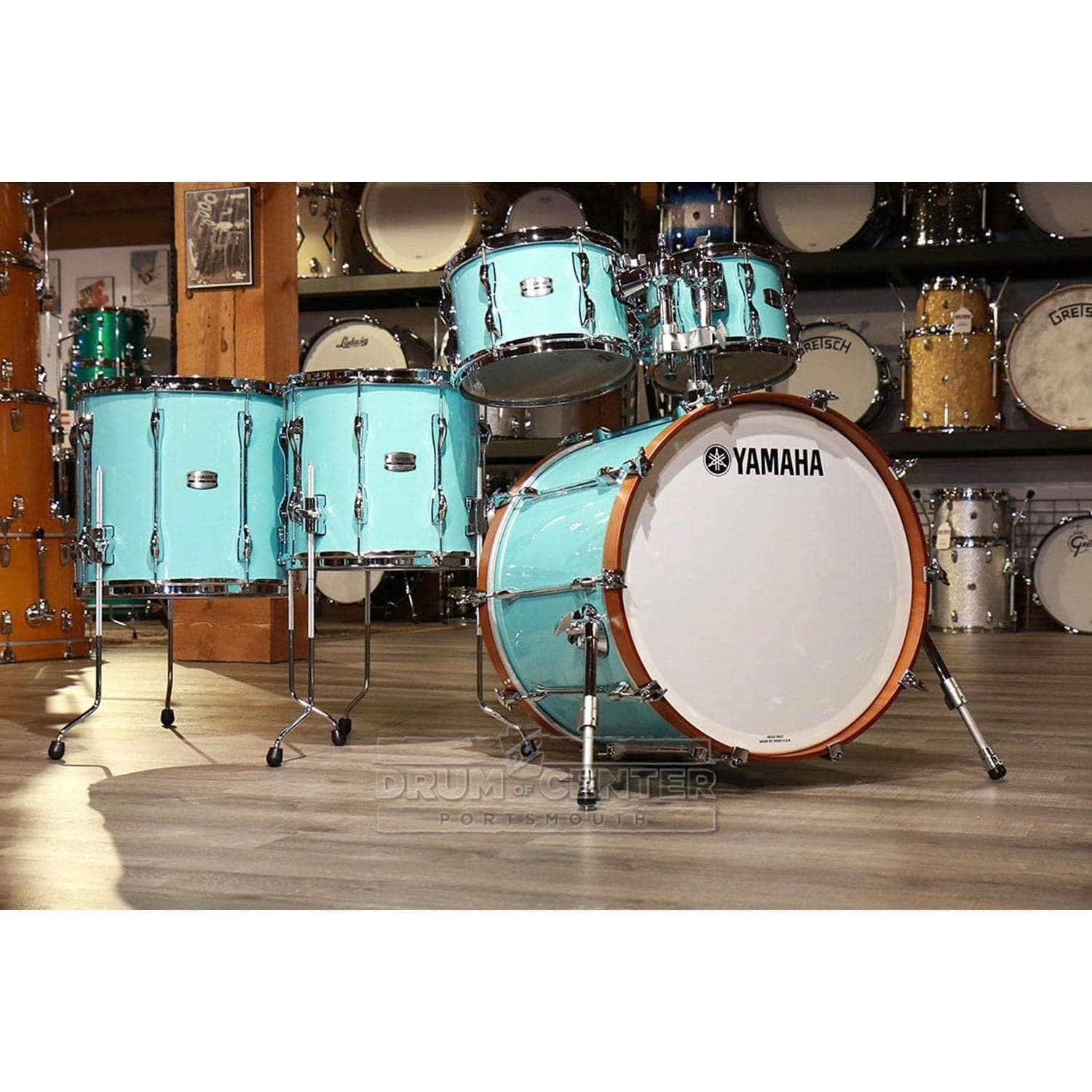 Yamaha Recording Custom 5pc Drum Set Surf Green