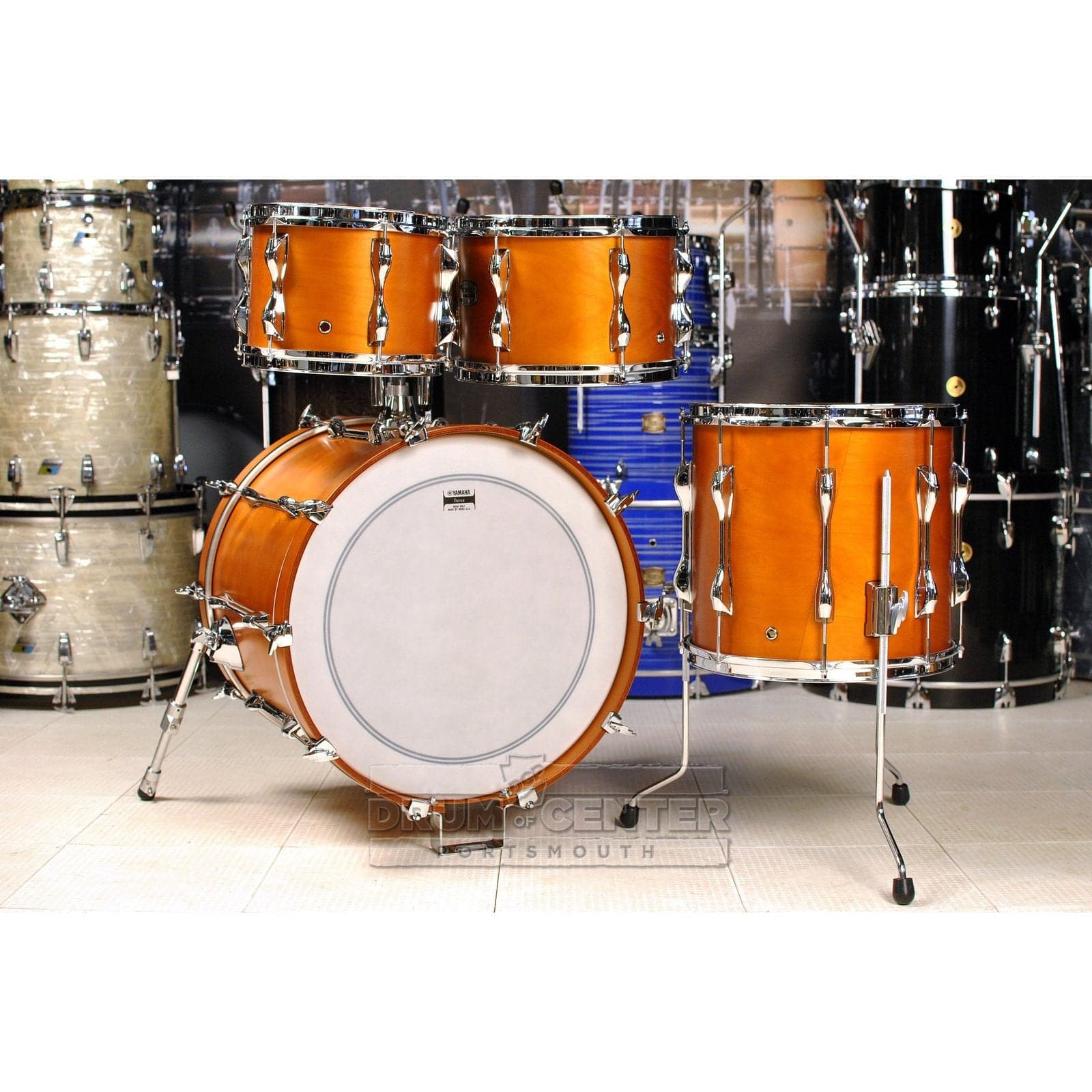 Yamaha Recording Custom 4pc Fusion Drum Set Real Wood