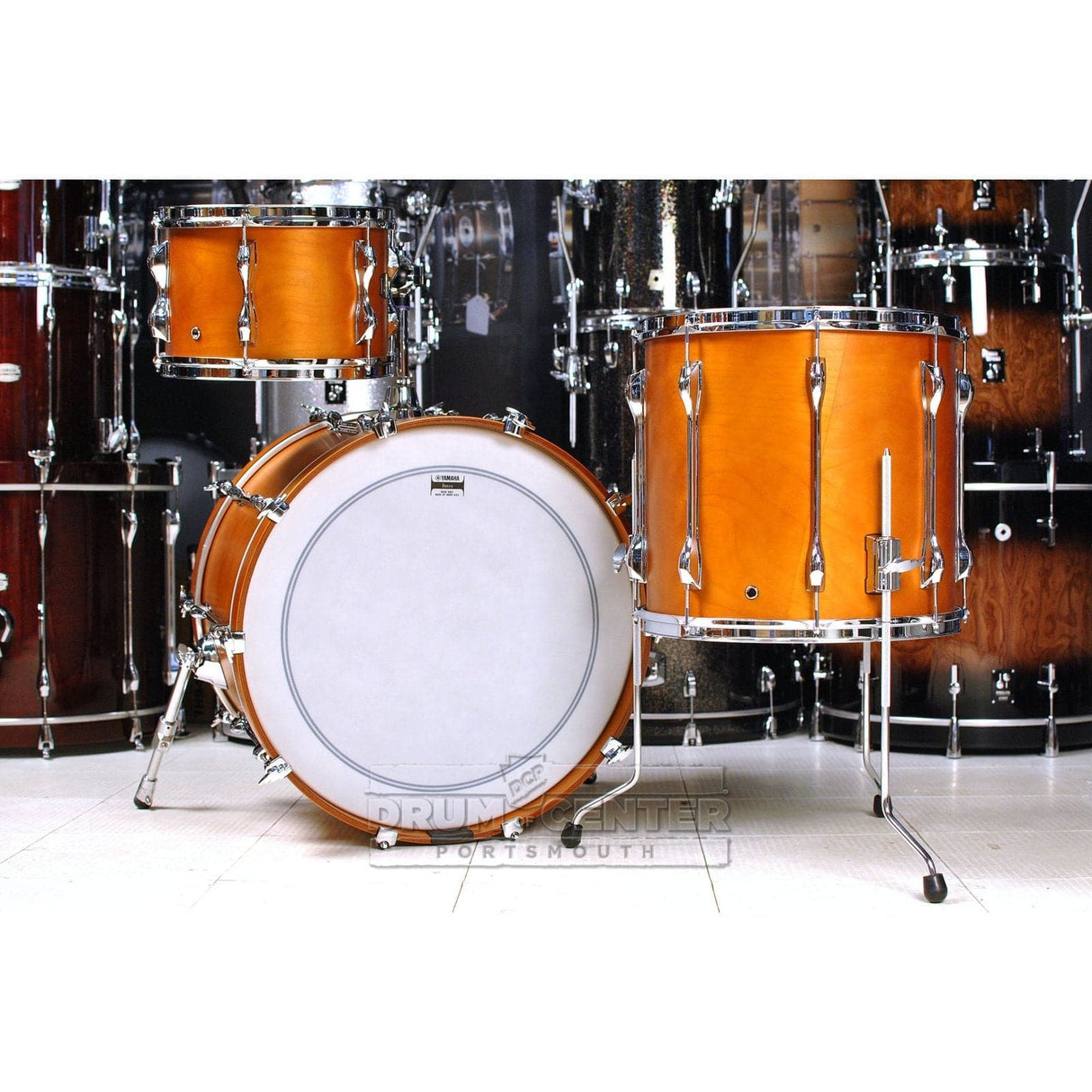 Yamaha Recording Custom 3pc Rock Drum Set Real Wood