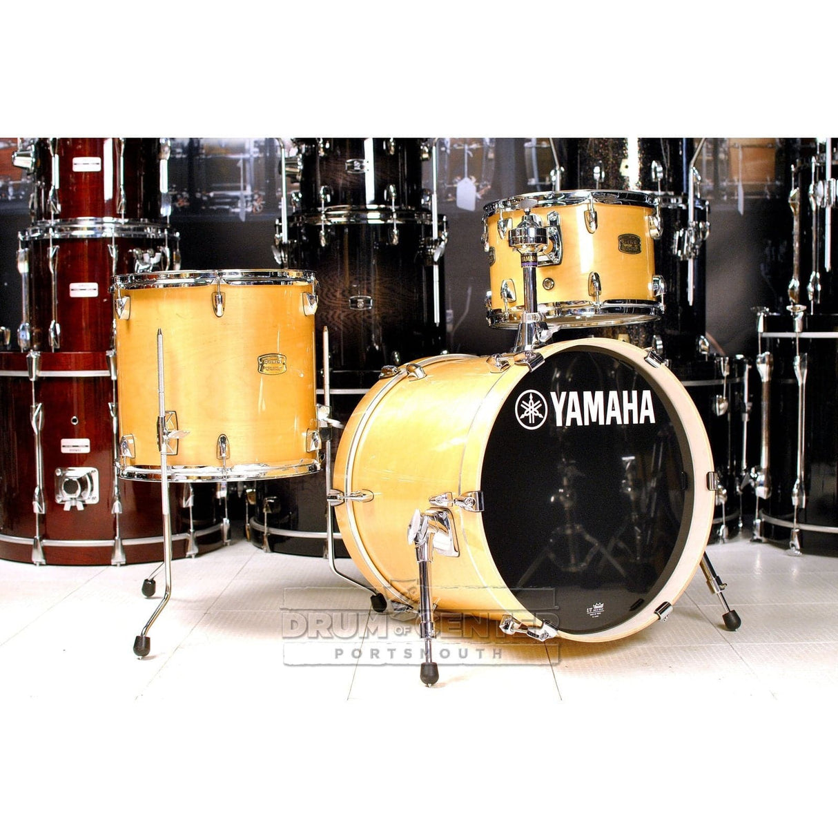 Yamaha Stage Custom Birch Jazz 3pc Drum Set Natural Wood