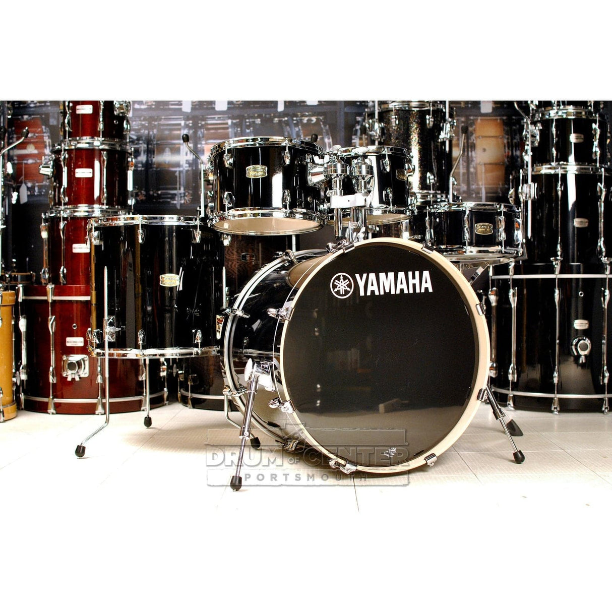 Yamaha Stage Custom Birch 5pc Drum Set w/ 22" BD Raven Black