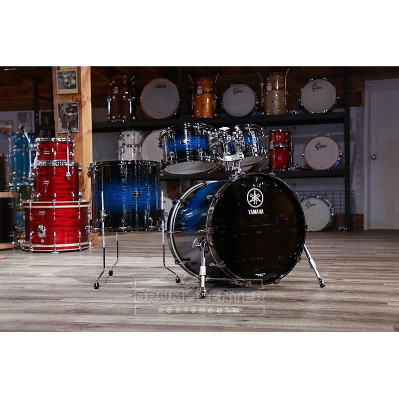 Yamaha Live Custom Hybrid Oak 4pc Drum Set Uzu Ice Sunburst
