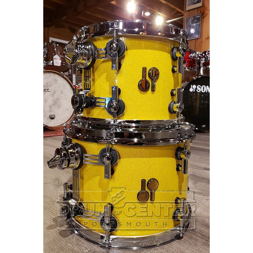 Sonor SQ2 4pc Drum Set Medium Maple - Yellow Sparkle