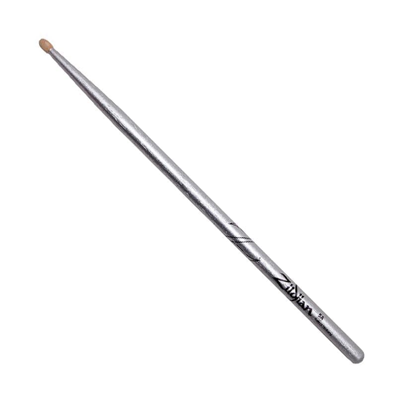 Zildjian 5A Chroma Silver Drum Stick - Metallic Paint
