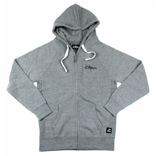 Zildjian Gray Zip Up Logo Hoodie 3XL