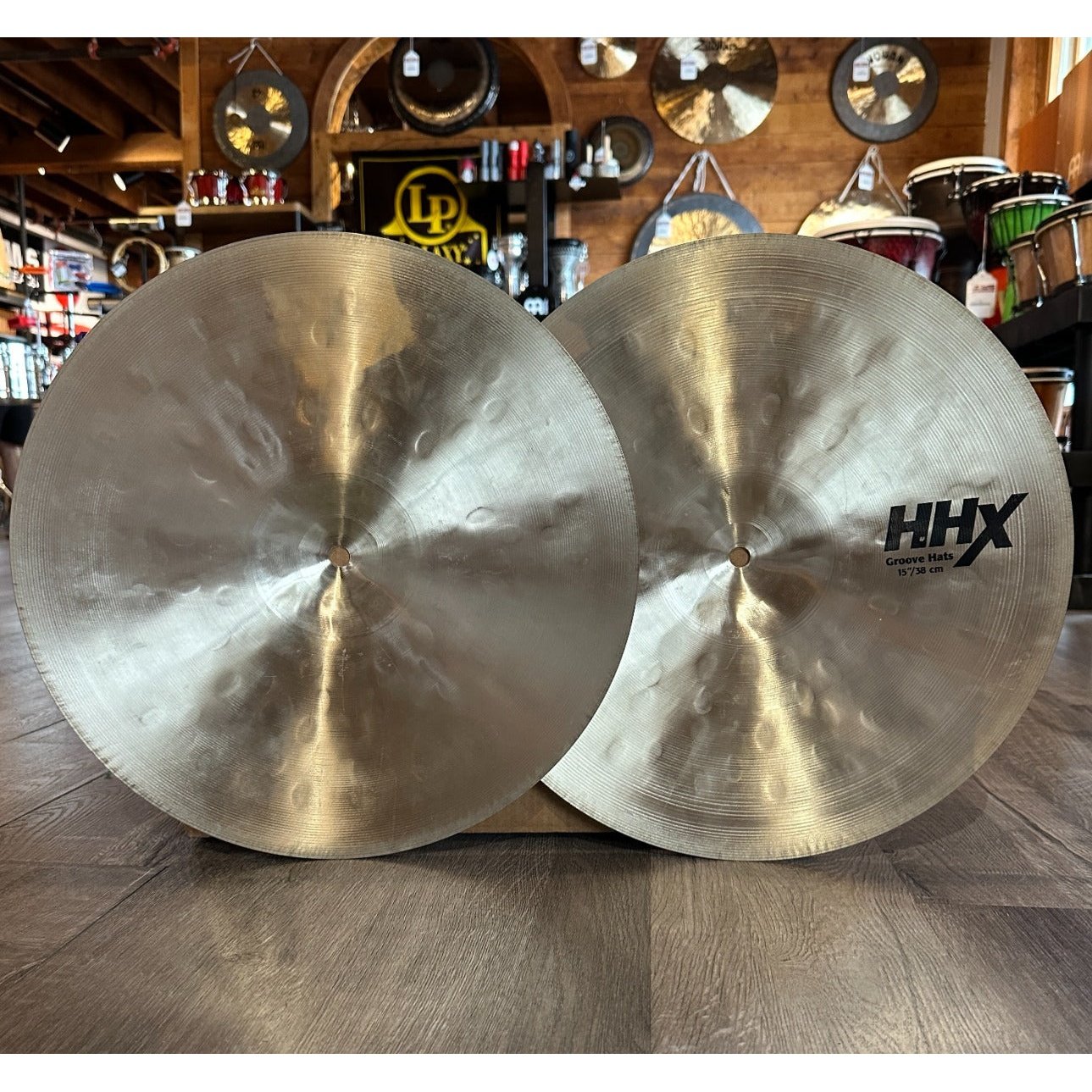 Used Sabian HHX Groove Hi Hat Cymbals 15"