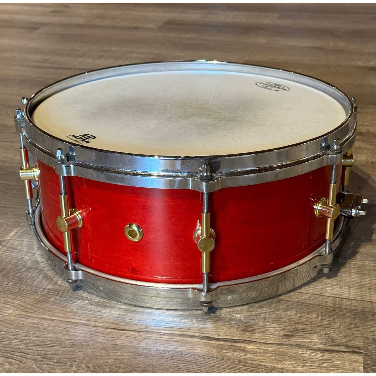 Used Canopus Neo Vintage NV-60 M1 Snare Drum 14x5.5 Crimson Lacquer