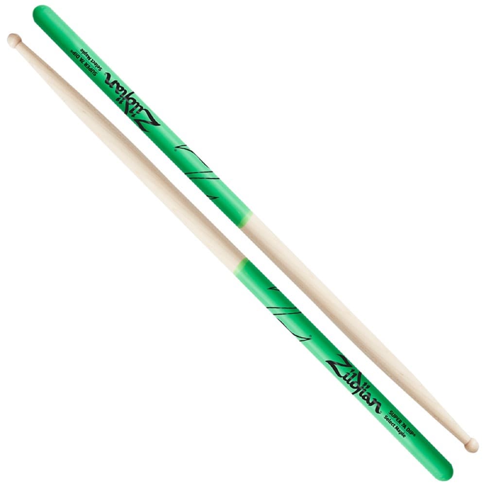 Zildjian Super 7A Green Dip Drumsticks